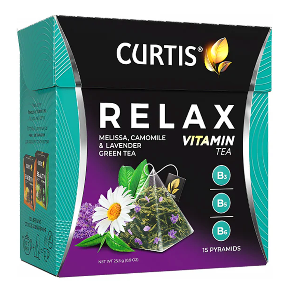 Tea green Relax with Chamomile – 15 Tea Bags (3D)