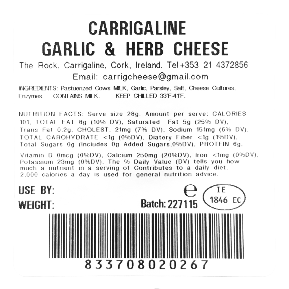 Cheese Garlic and Herb Wedge – 5.19 oz (147 gr)