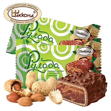 Candy Choco Dessert Rulada with Peanuts – approx 1lb