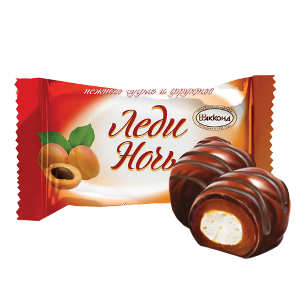 Конфеты Choco Lady Night с абрикосом – около 1 фунта