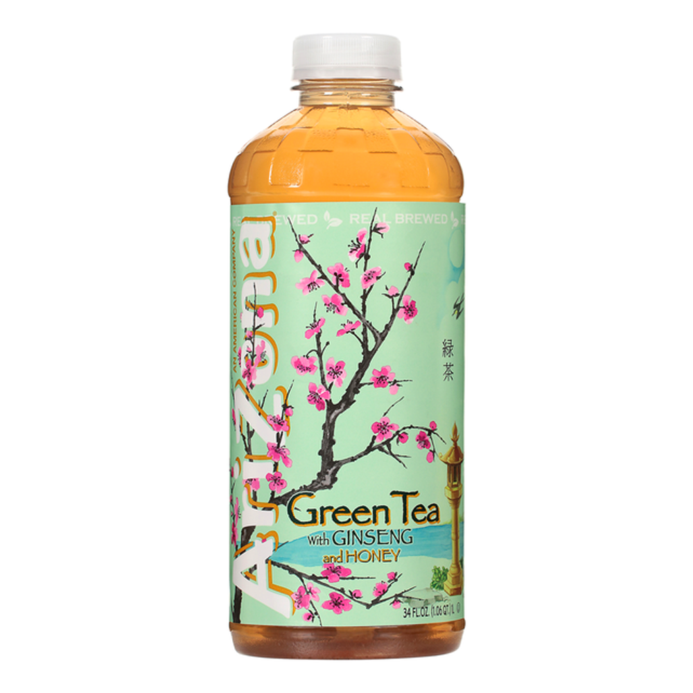 Drink Tea Green with Ginseng, Honey – 34 oz (1.00 lt)