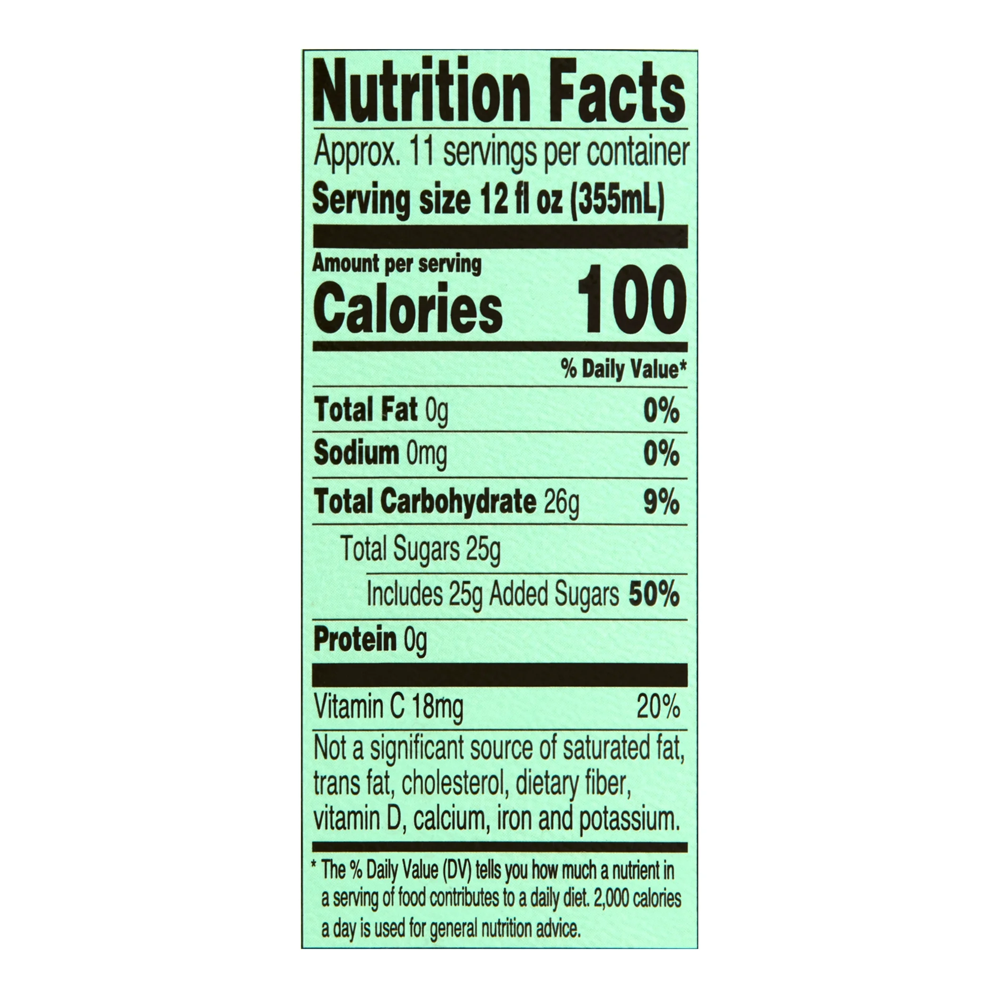 Drink Tea Green with Ginseng, Honey – 128 oz (3.79 lt)