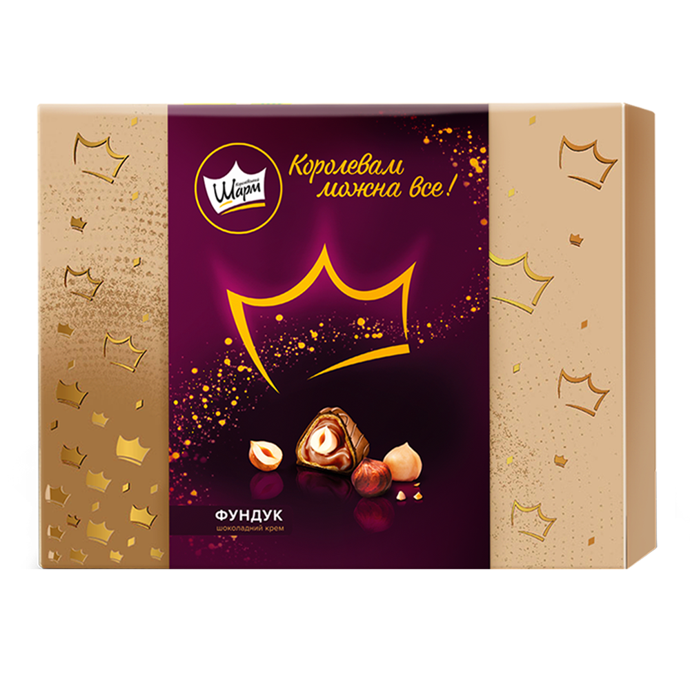 Шоколадные конфеты Candy Choco Royal Charm с цельными орехами – 276 г