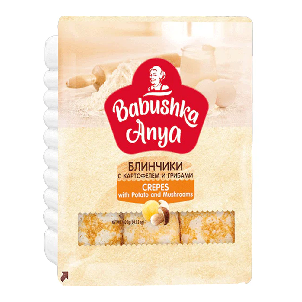 Блины с картофелем и грибами – 14,82 унции (420 г)
