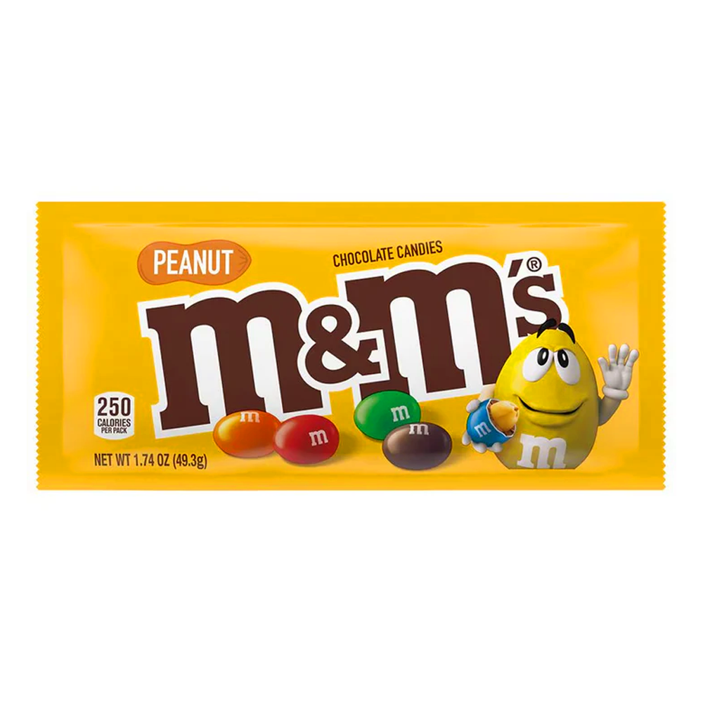 Candy Chocolate M&M Peanuts – 1.74 oz (49 gr)