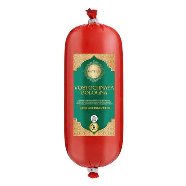 Болонья Халяльная говядина Восточная – Расфасованная упаковка – около 1 фунта