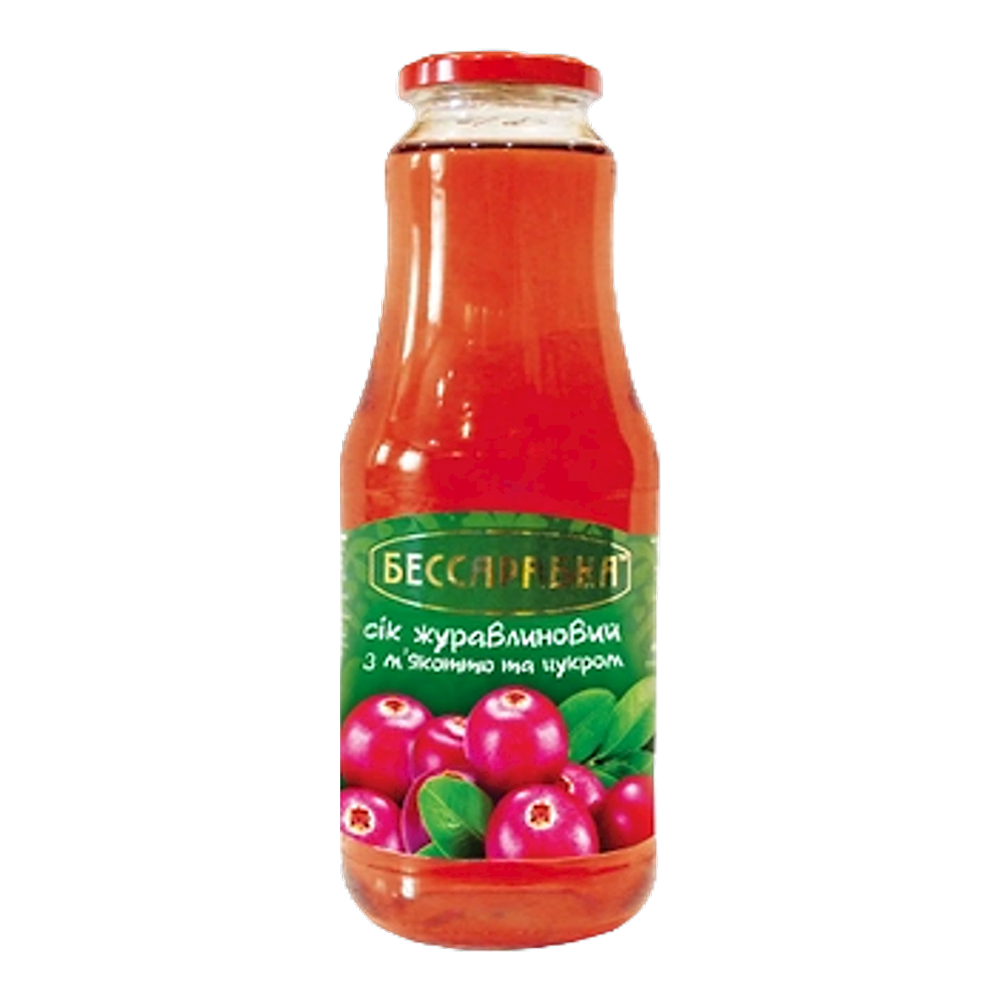 Juice Cranberry – Glass – 33.8 fl oz (1 lt)