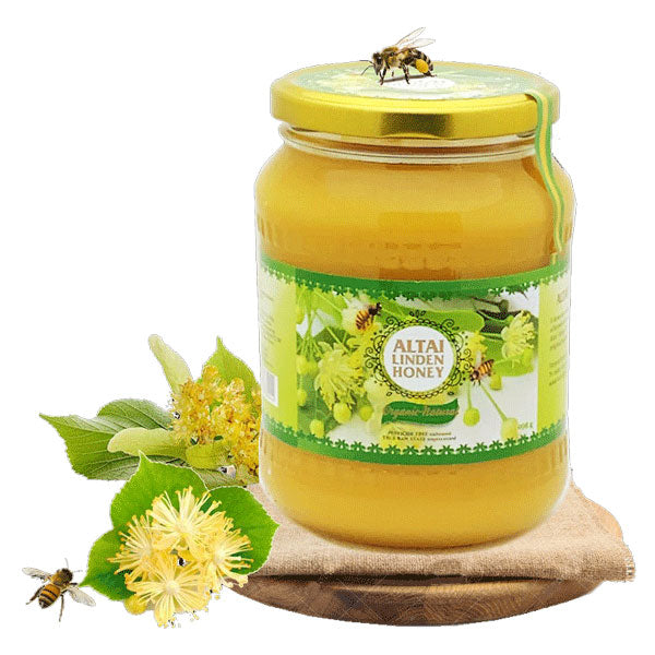 Мёд натуральный, органический, Башкирский, Алтайский, Липа – 32,03 унции (908 г)