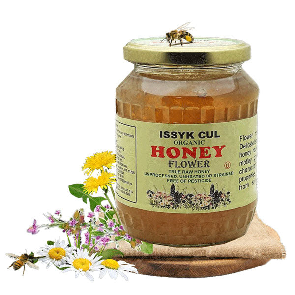 Мёд натуральный, органический цветочный Иссык-Куль – 32,03 унции (908 г)