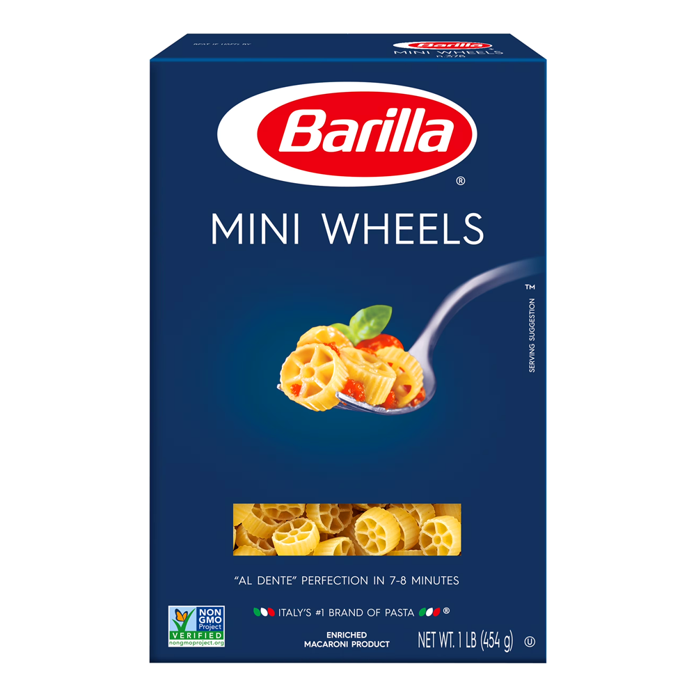 Pasta Mini Wheels – 16 oz (454 gr)