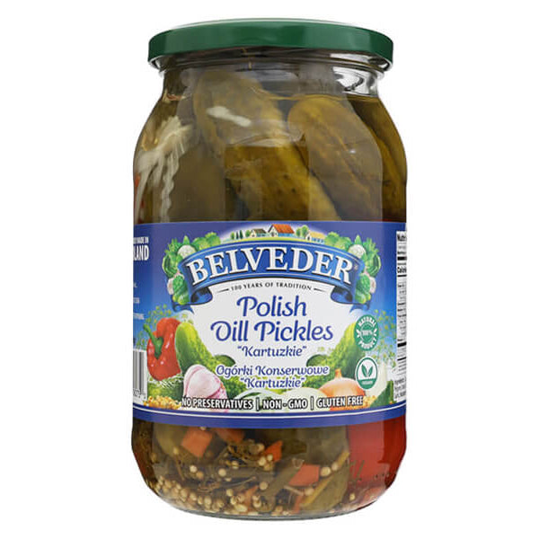 Marinated Dill Pickles Kartuzkie – 31.75 oz (900gr)