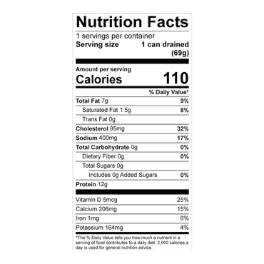 Canned Sardines Mediterranean Style – 3.75 oz (106 gr)