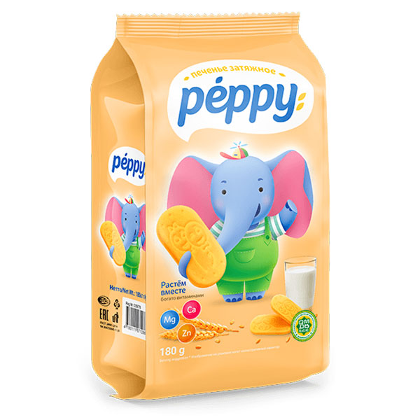 Baby Cookies Peppy Ca, Mg, Zn – 6.35 oz (180gr)