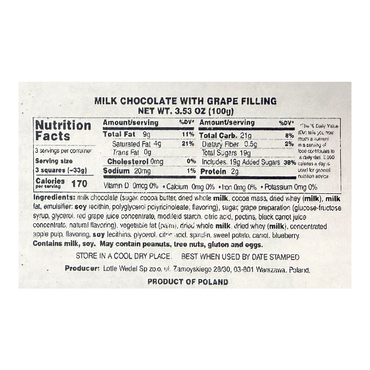 Chocolate Milk with Grape – 3.53 oz (100 gr)