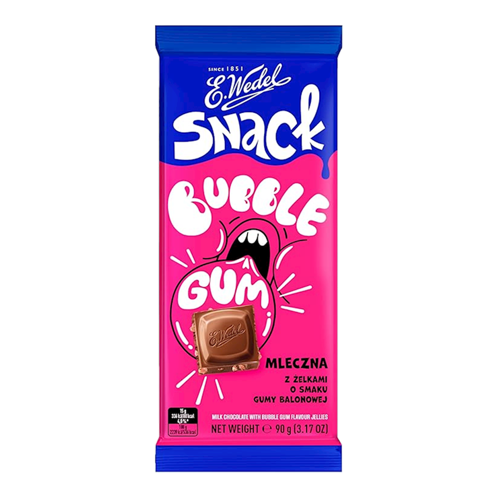 Chocolate Milk with Bubble Gum – Bar – 3.17 oz (90 gr)