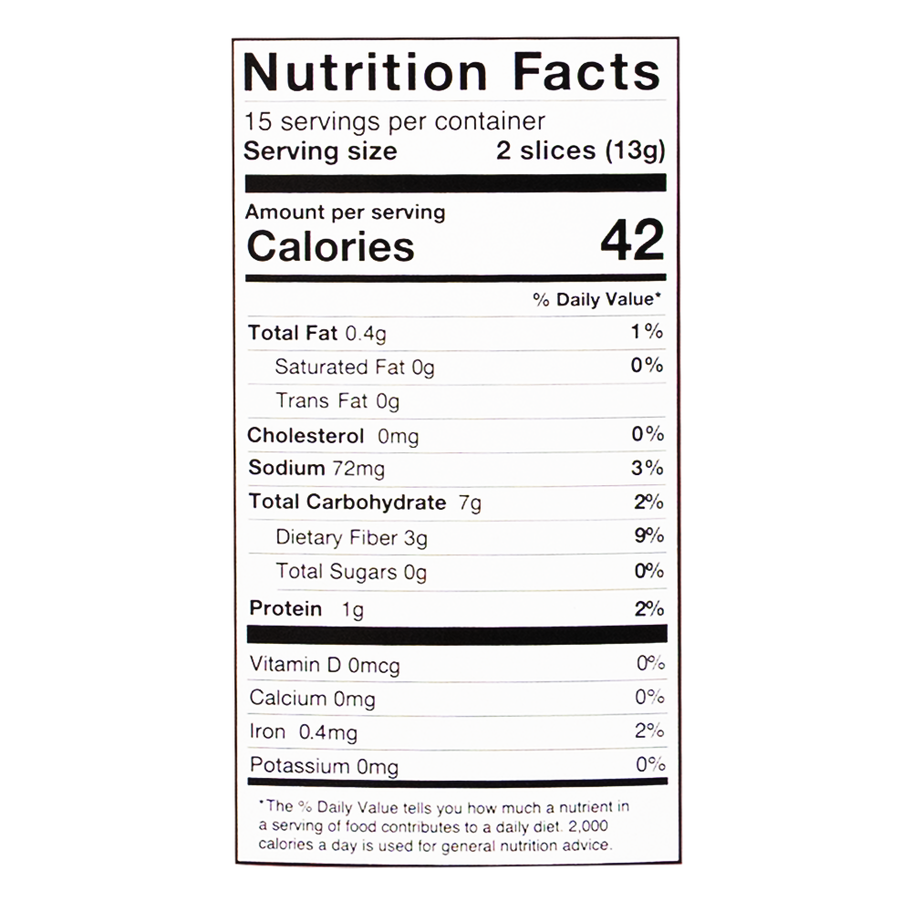 Toasted Bread with Chia Seeds, and Sea Salt – Box – 6.88 oz (195 gr)