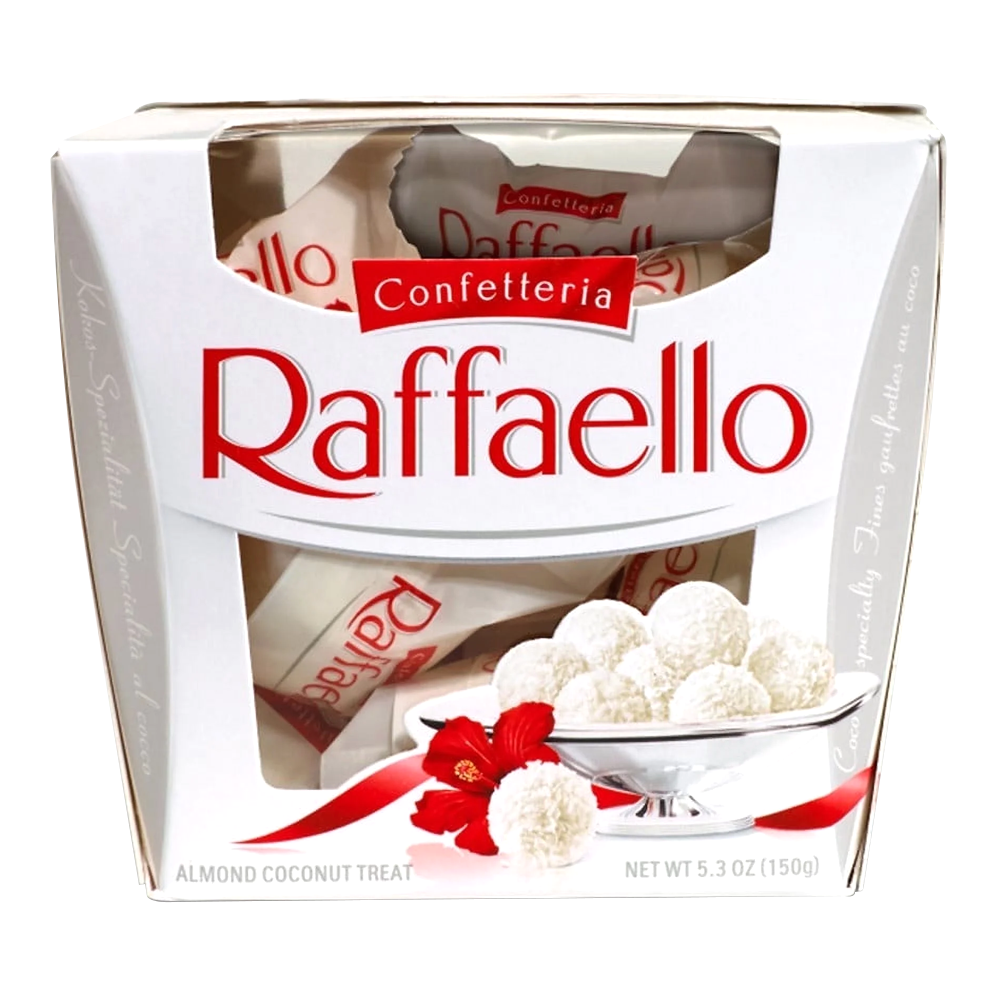 Candy Gift Box Raffaello (15 ct) – 5.3 oz (150 gr)