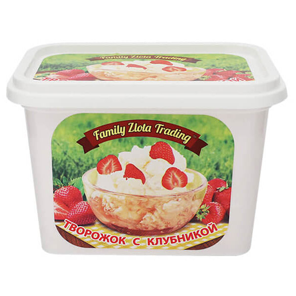 Farmer Cheese with Strawberry – 1 lb (454gr)