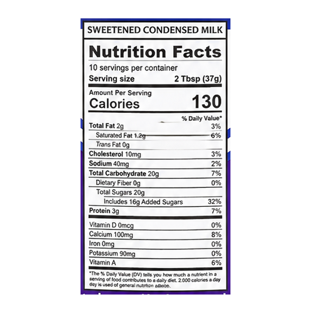 Condensed Milk Sweetened E/O – 13.05 oz (370gr)
