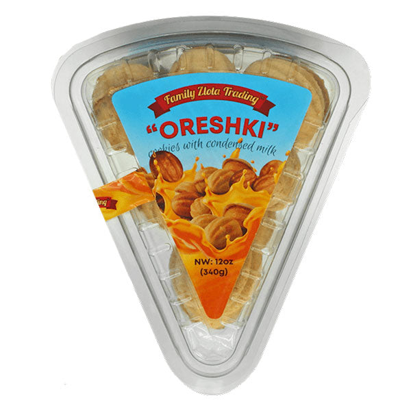 Cookies Oreshki with Condensed Milk – Triangle – 11.99 oz (340gr)