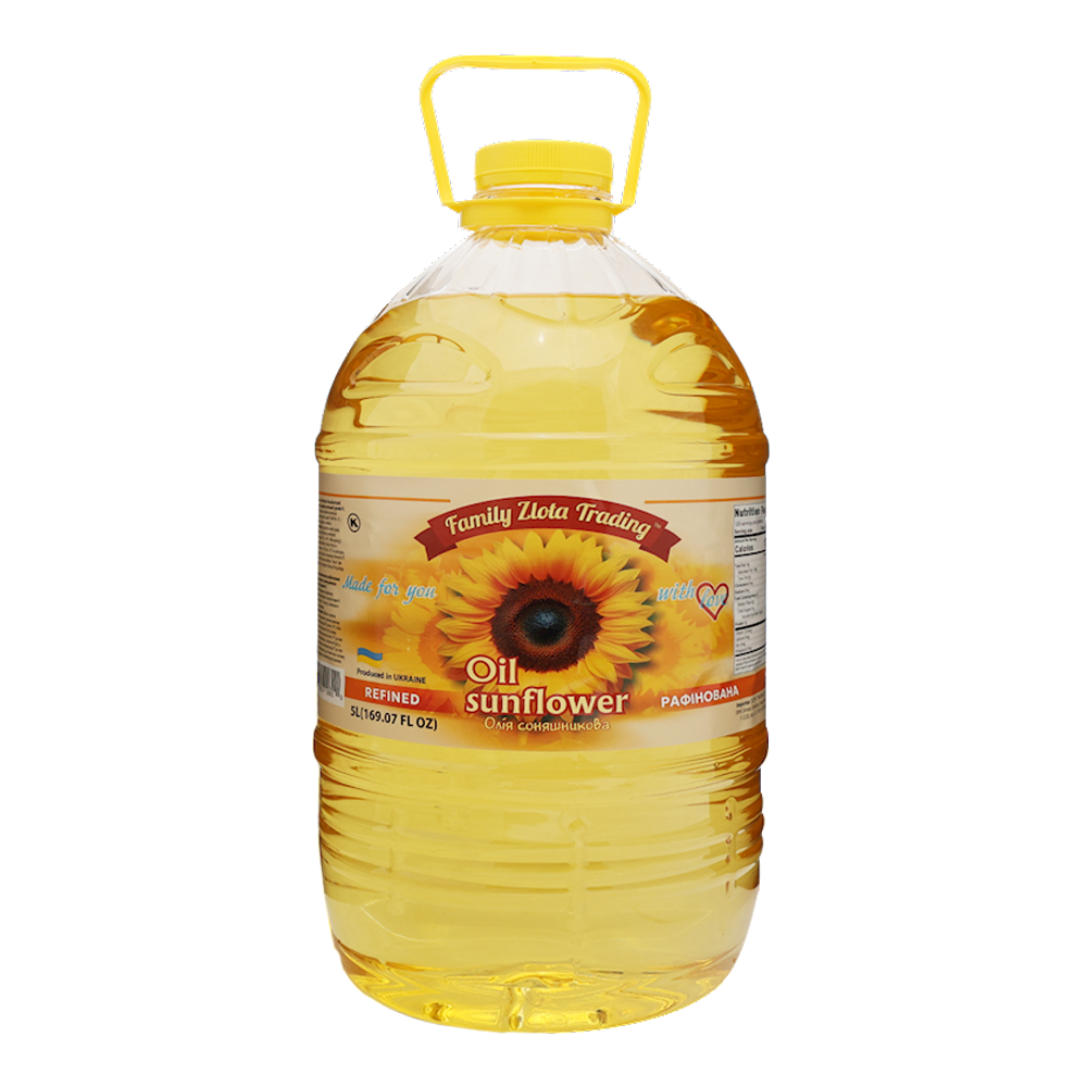 Sunflower Oil Refined Grade P – Bottle – 169.07 oz (5 lt)