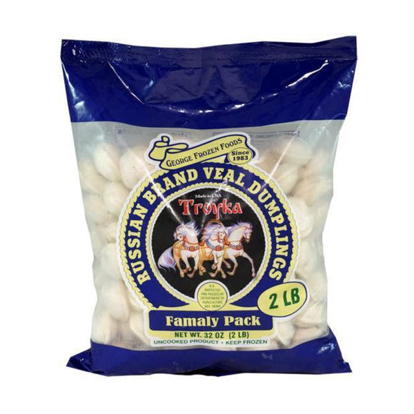 Пельмени Тройка-Телятина – 2 фунта (907 г)