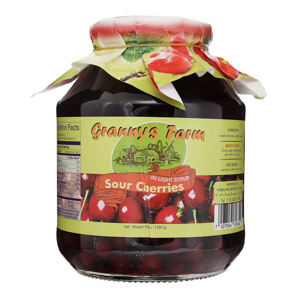 Compote Light Syrup with Pits Sour Cherry – 57.48 fl oz (1.7lt)