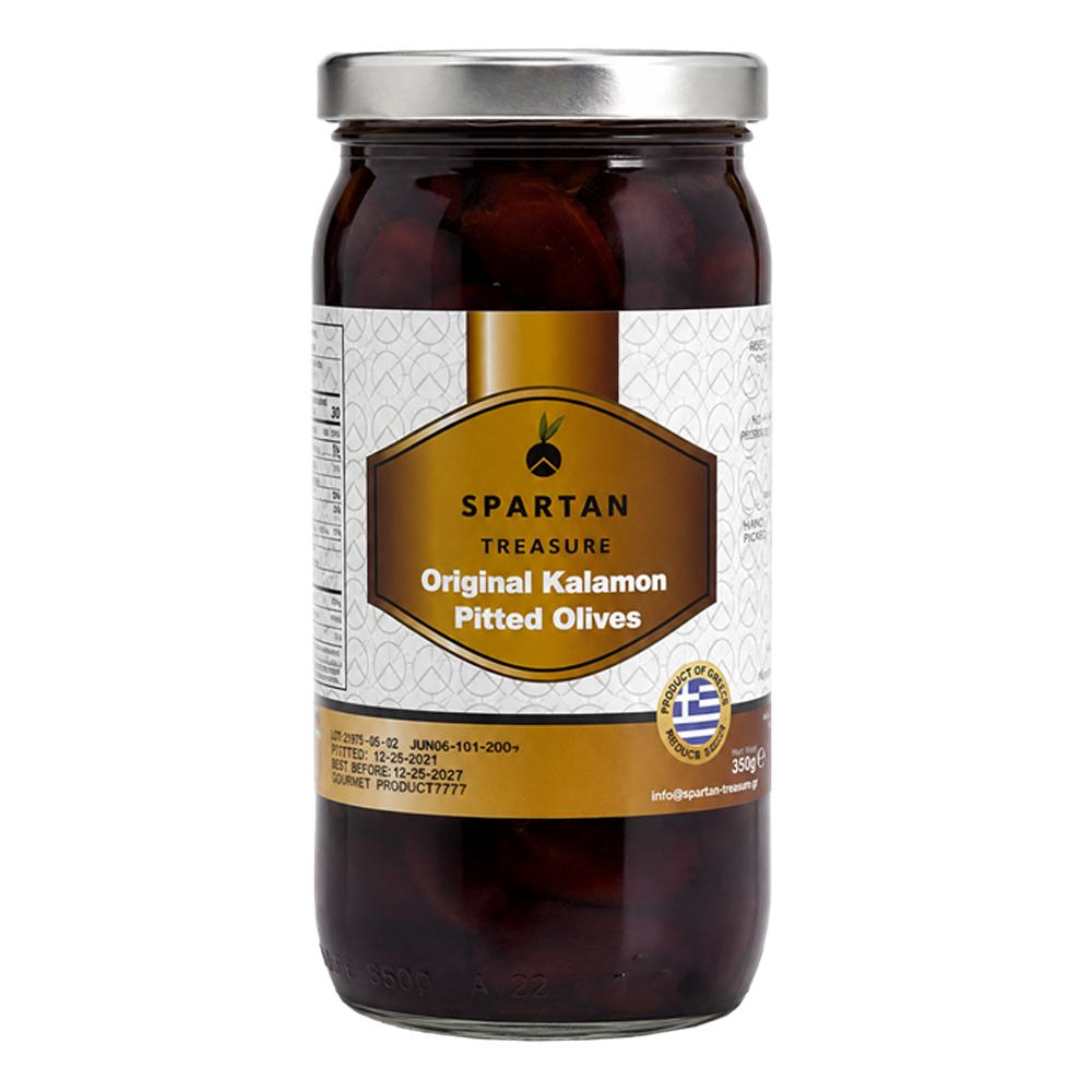 Kalamata Olives – Jumbo, Pitted – 6.35 oz (180 gr)