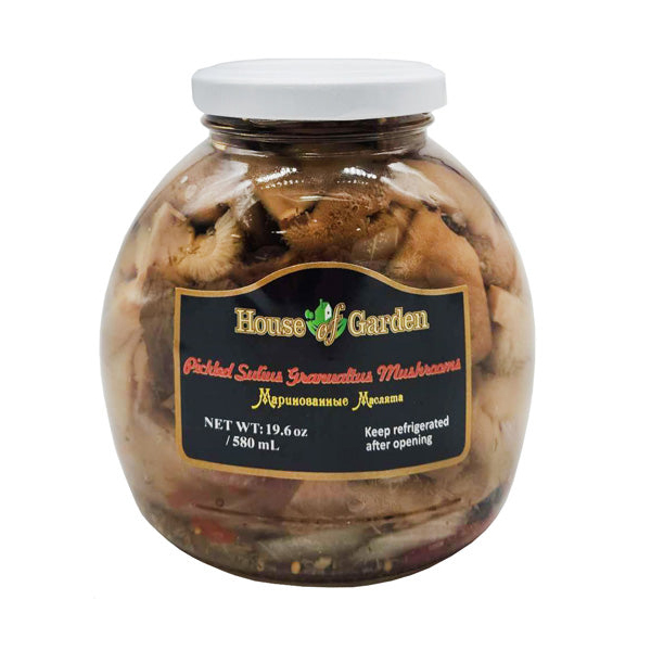 Маринованный гриб маслёнок зернистый (Suillus Granulatus) – 19,61 жидких унций (580,0 мл)