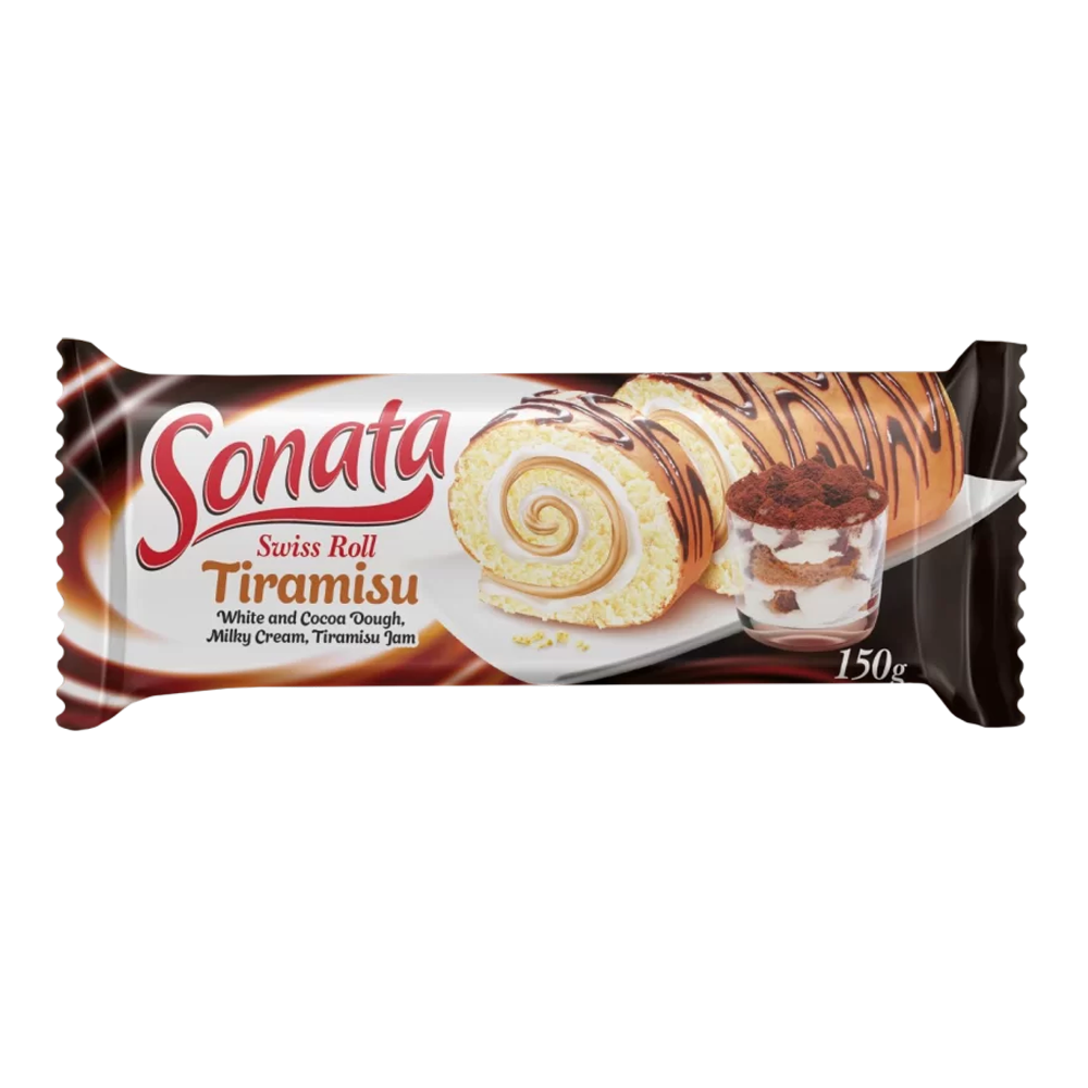 Biscuit Swiss Roll with Tiramisu – Pack – 5.29 oz (150 gr)