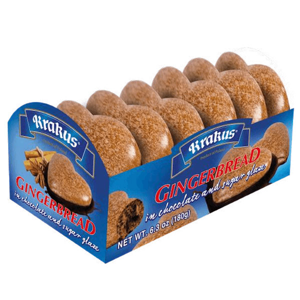 Gingerbread Heart in Chocolate with Sugar Glaze – 6.35 oz (180gr)