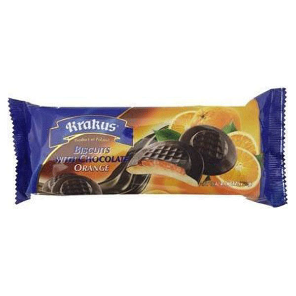 Biscuit Choco Glaze Cookies with Orange – 4.76 oz (135gr)