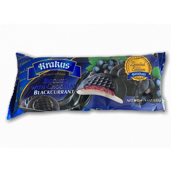 Biscuit Choco Glaze Cookies with Blackcurrant – 4.76 oz (135gr)