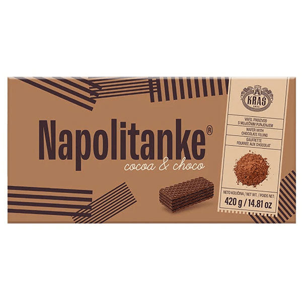 Wafers Napolitanke Cocoa and Choco – Blok – 14.82 oz (420gr)