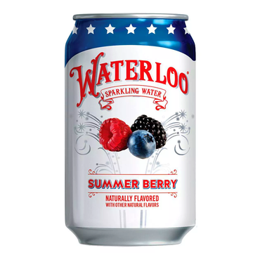 Газированная вода Summer Berry, 8 шт. – Банка – 12 унций (355 мл)