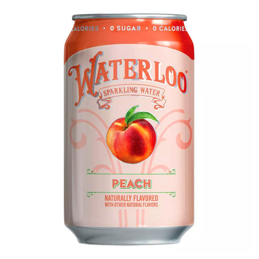 Газированная вода персиковый вкус, 8 шт. – банка – 12 унций (355 мл)