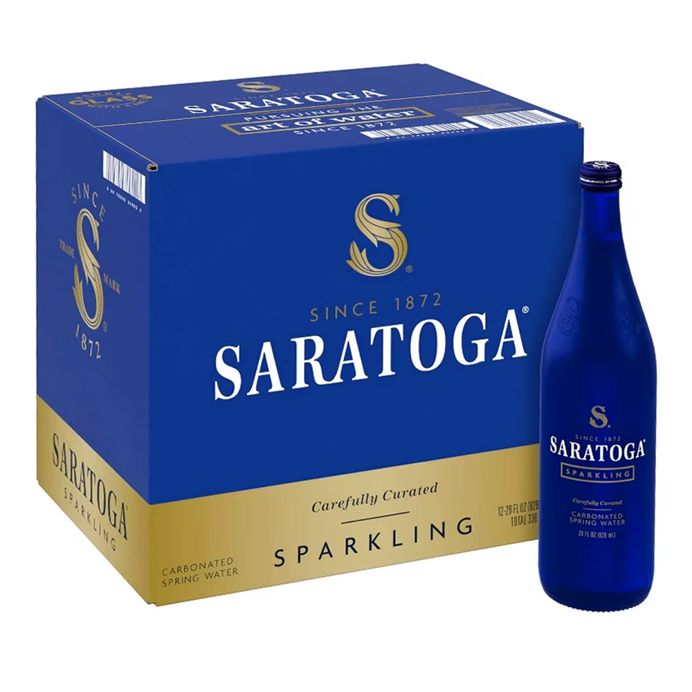 Water Sparkling Carbonated – Glass – 28oz (828ml)