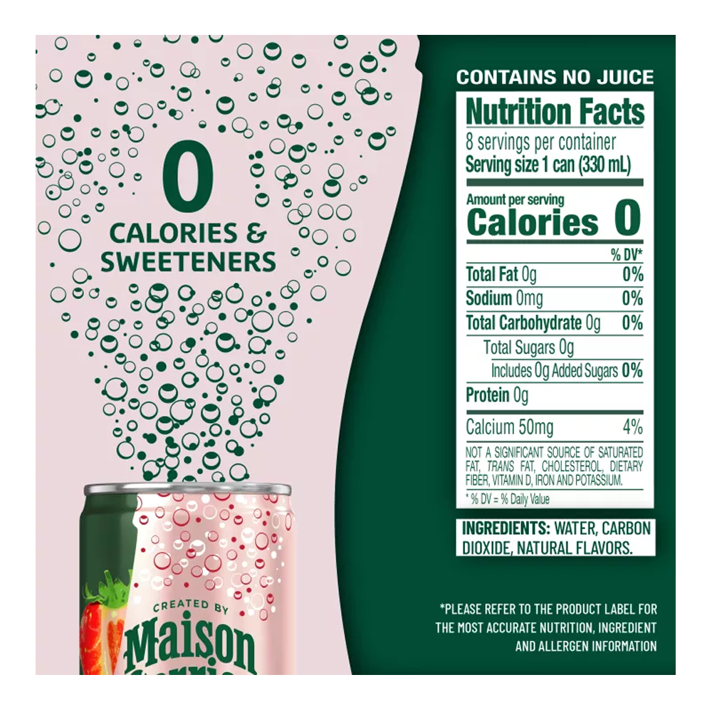 Water Sparkling Strawberry 8 pk – Can – 11.15oz (315ml)