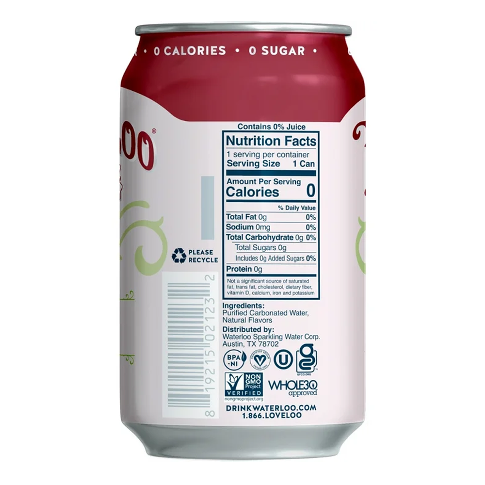 Water Sparkling Cherry Limeade 8 pk – Can – 12oz (355ml)