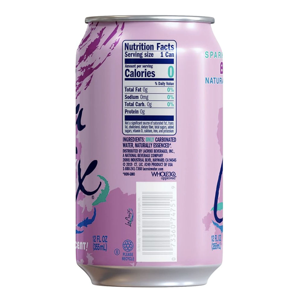 Water Sparkling Berry 12 pk – Can – 12oz (355ml)