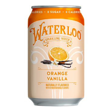 Water Sparkling Orange Vanilla 8 pk – Can – 12oz (355ml)