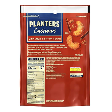 Dry Roasted Cashews with Cinnamon – 5oz (142gr)