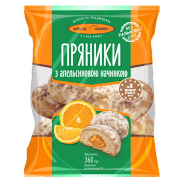 Имбирный пряник с апельсиновой начинкой – 12,7 унции (360 г)