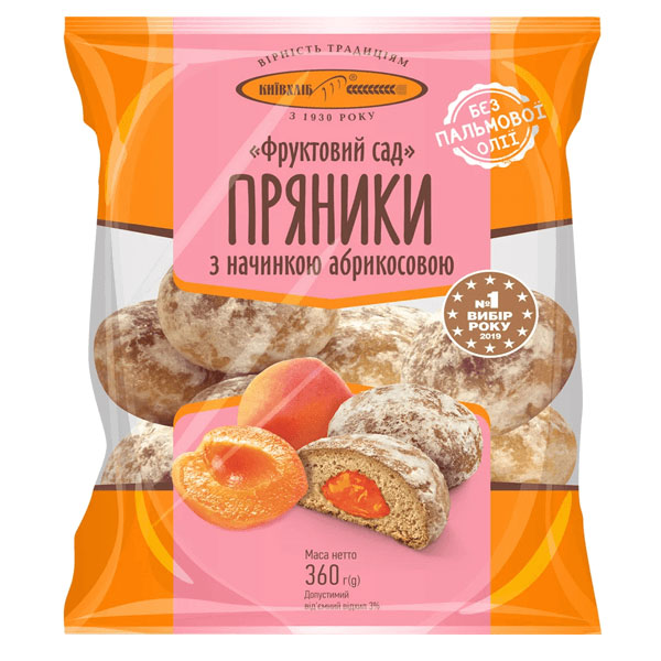 Имбирный пряник «Фруктовый сад с абрикосом» – 12,7 унции (360 г)