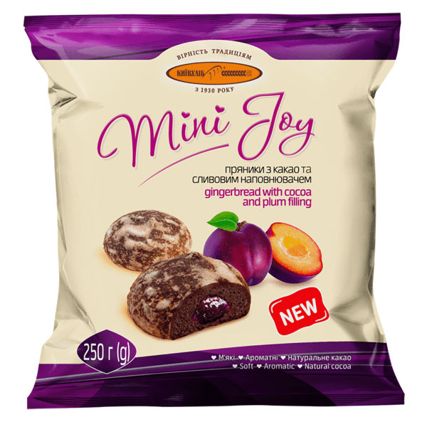 Имбирный пряник Миниджой со сливой – 8,82 унции (250 г)