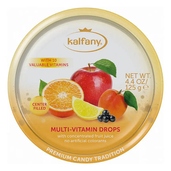 Candy Hard-Caramel Multi Vitamin – Tin – 5.29 oz (150gr)