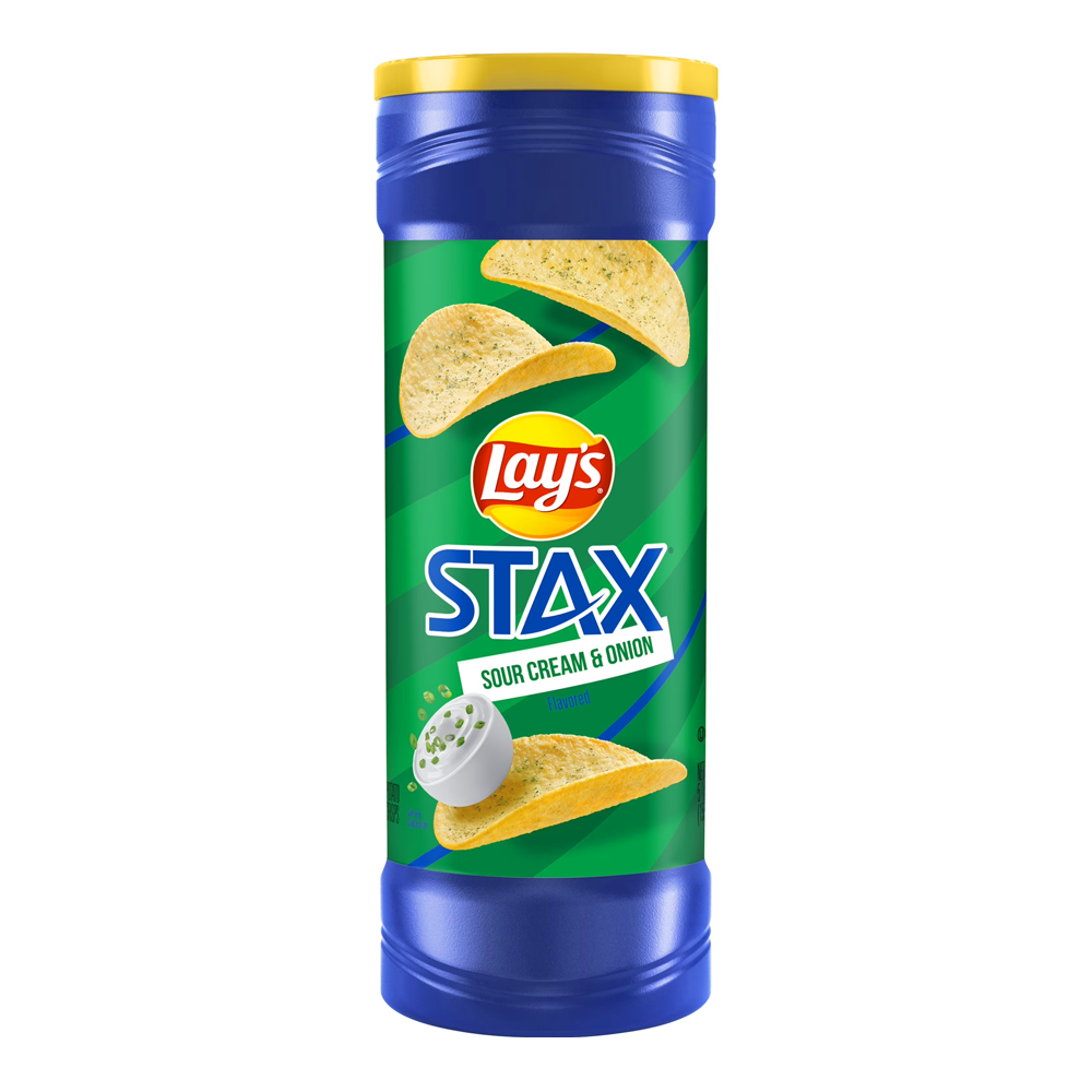 Chips Potato Stax Sour Cream with Onion – 5.75 oz (163 gr)