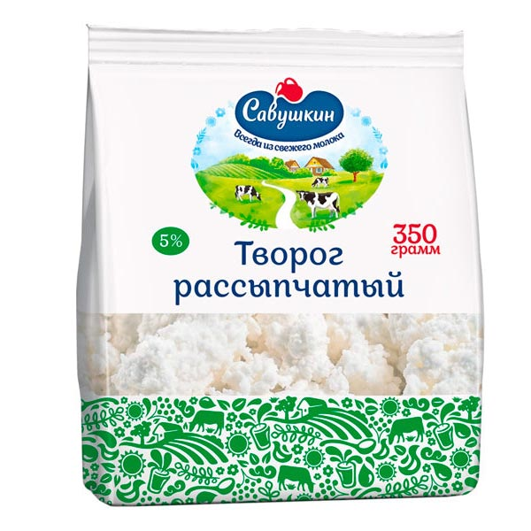 Farmer Cheese Rassipchaty 5% Crumbly – 12.35 oz (350gr)