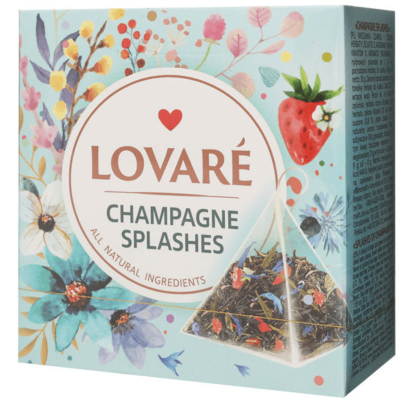 Чай черный и зеленый «Брызги шампанского» – 3D – 15 чайных пакетиков