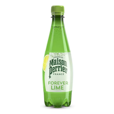 Water Sparkling with Lime – Plastic Bottle – 16.9 oz (500 ml)